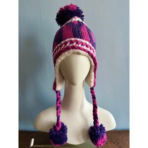 YX 'New York' Pink/Purple Winter Beanie sz XS/S (Unisex) NWT